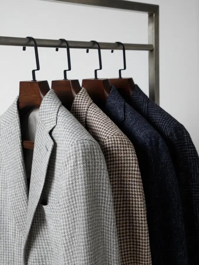 Blazers with winter fabrics