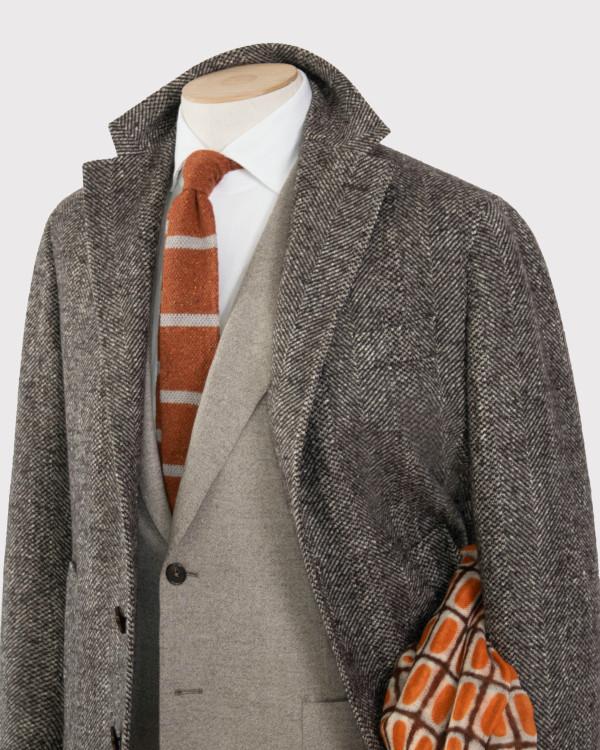 Pardessus en tweed, veste en cachemire