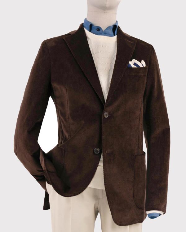 Blazer velours marron chocolat